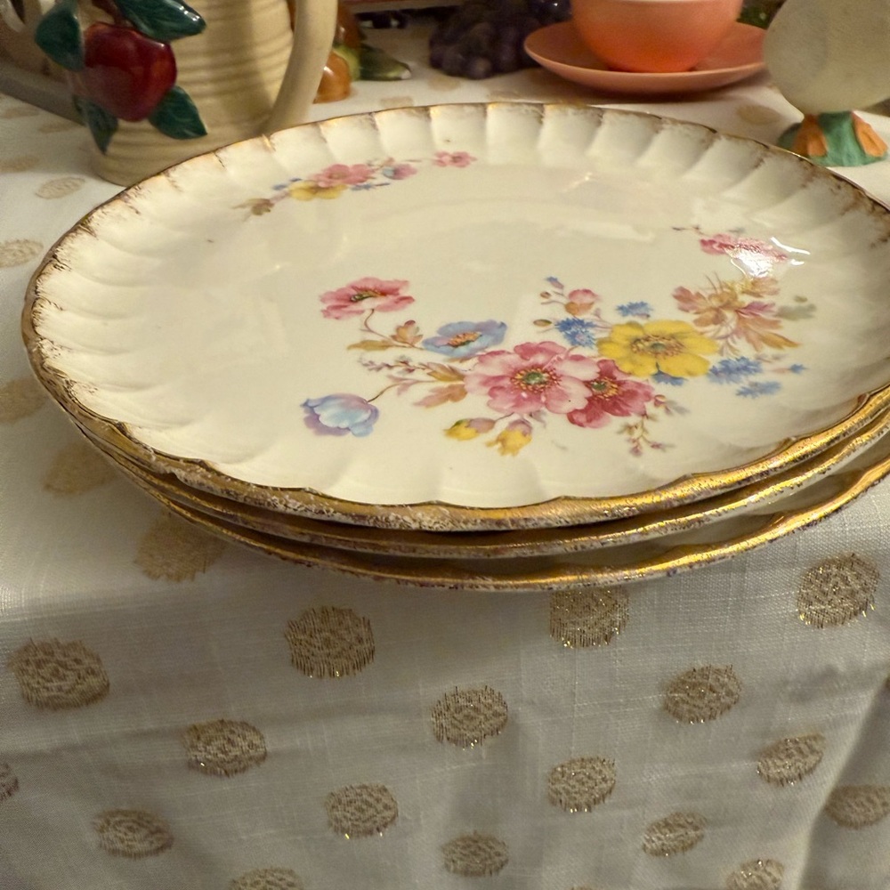 Set of 3 W S George “Bolero” plates